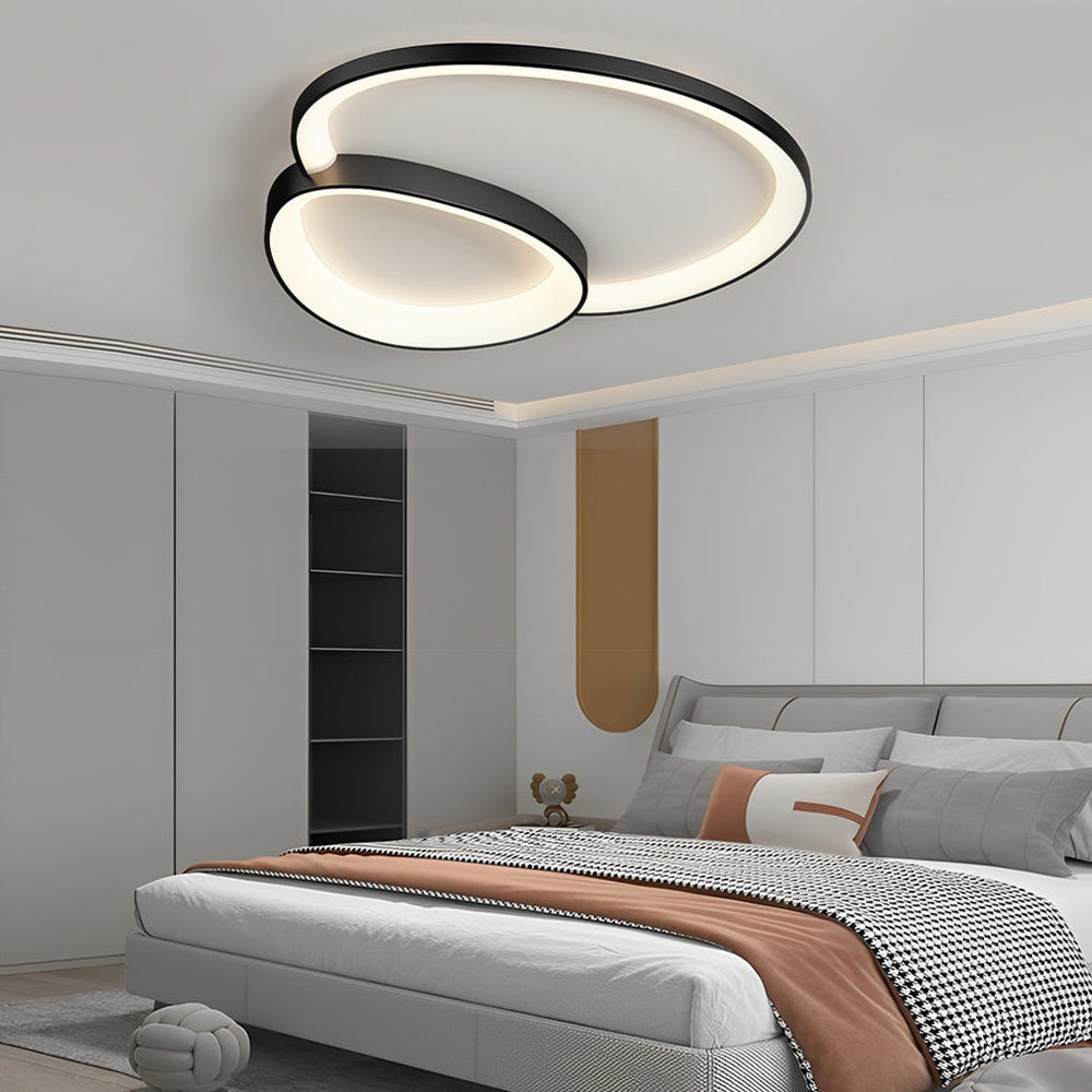 Creative Geometric Line Three Step Dimming LED Modern Ceiling Light