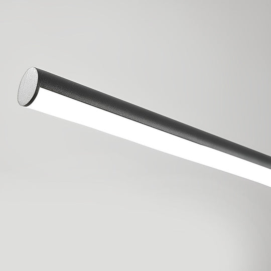 Long Linear Ring Three-Step Dimming Modern Minimalist LED Chandelier