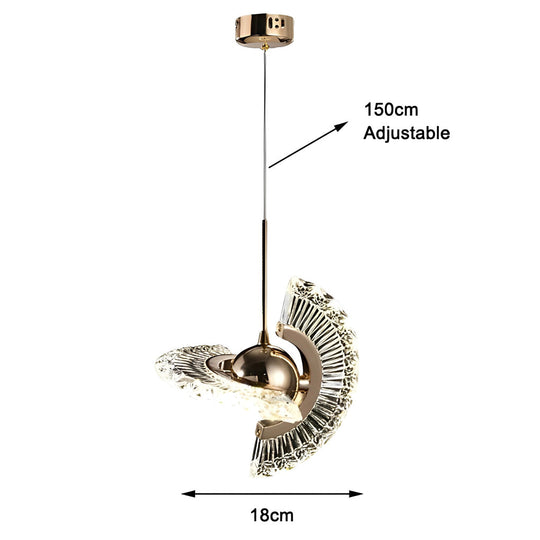 Creative Circle Anodized Acrylic LED Modern Pendant Light