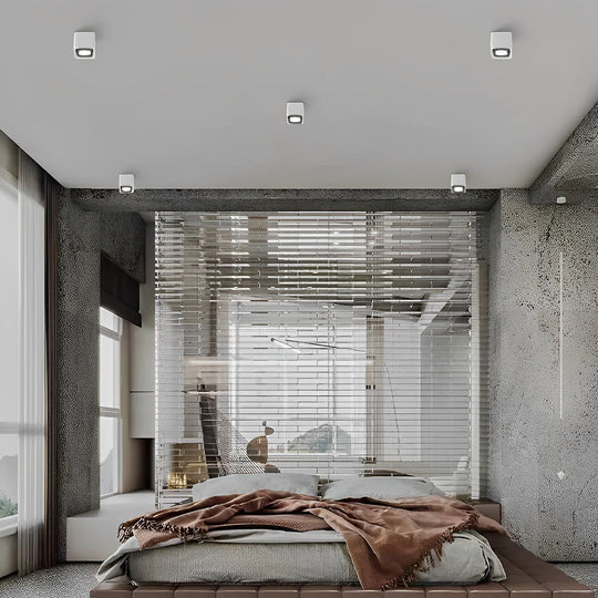 Square Adjustable – Three-Step Dimming LED Ceiling Grille Light