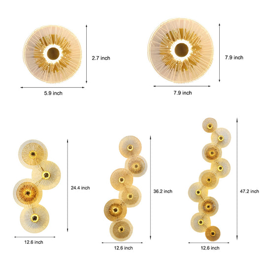 Creative Round Glass Luxury LED Post-Modern Wall Lamp