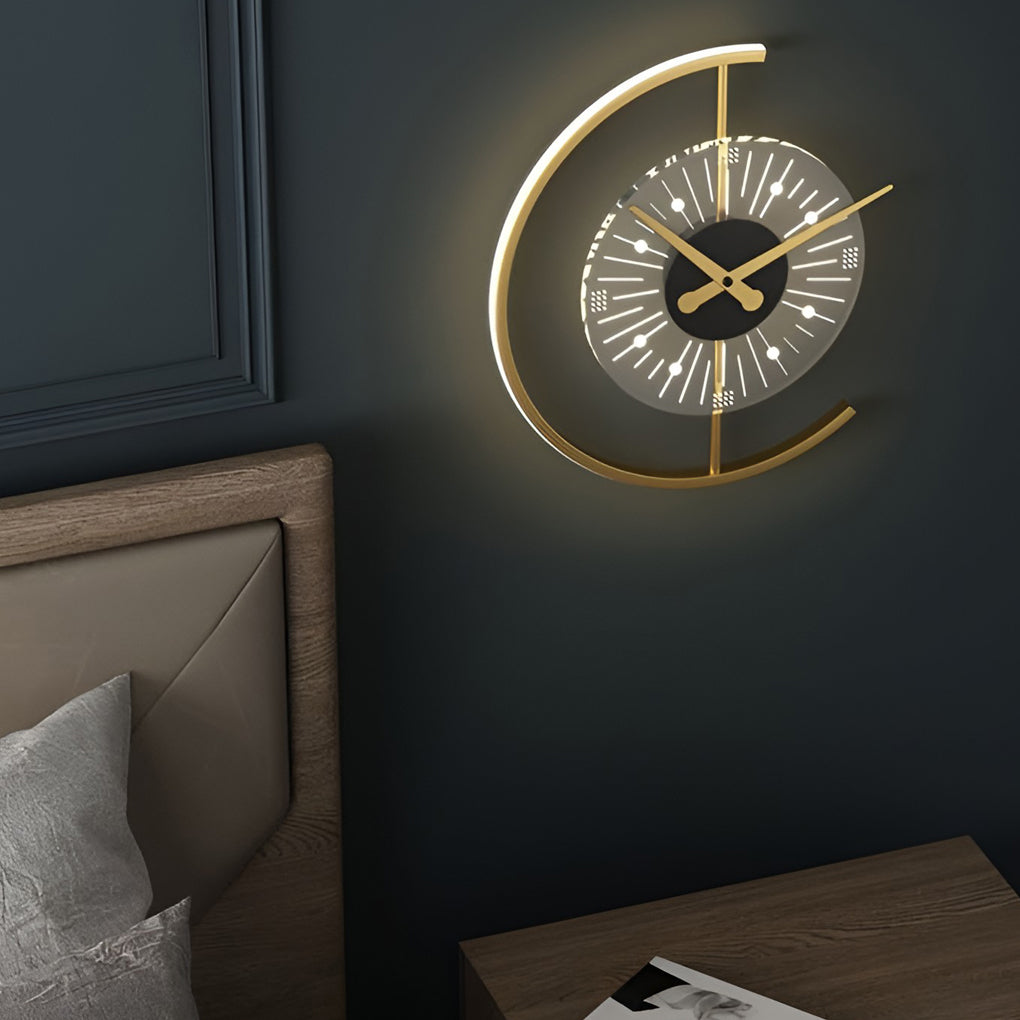 Creative Clock Shaped Nordic LED Wall Lamp