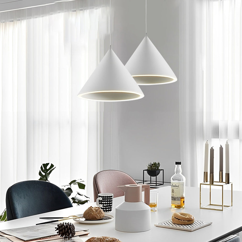 Minimalist Conical LED Macaron Color Nordic Pendant Light – Kitchen Island Lighting