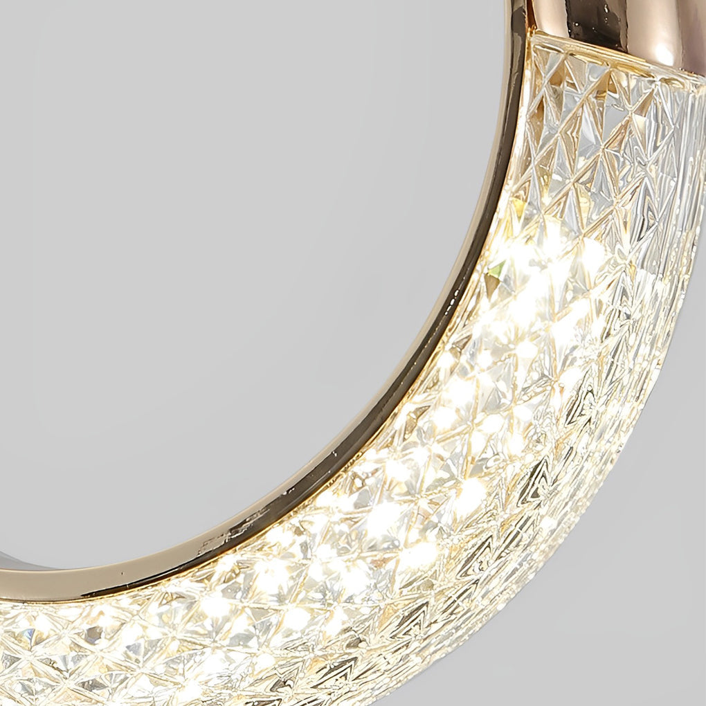 Moon Rings LED Electroplated Nordic Pendant Light