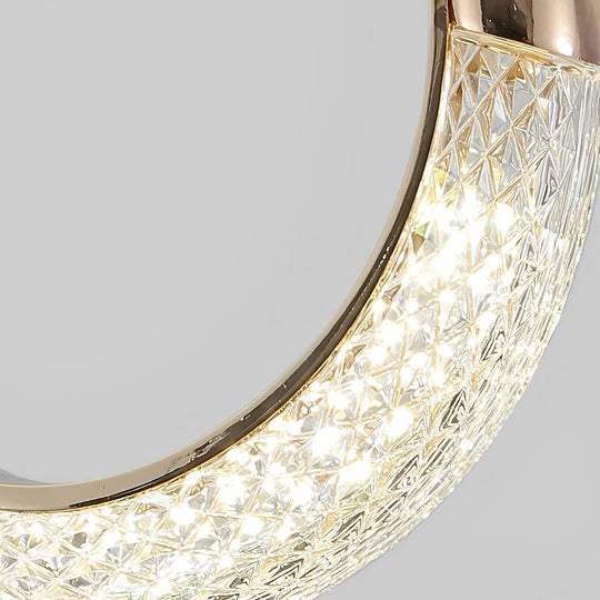 Moon Rings LED Electroplated Nordic Pendant Light