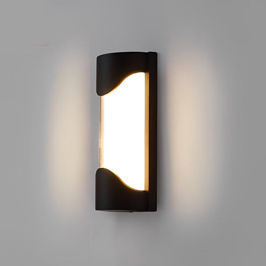 Creative Waterproof LED Modern Black Outdoor Wall Sconce Light