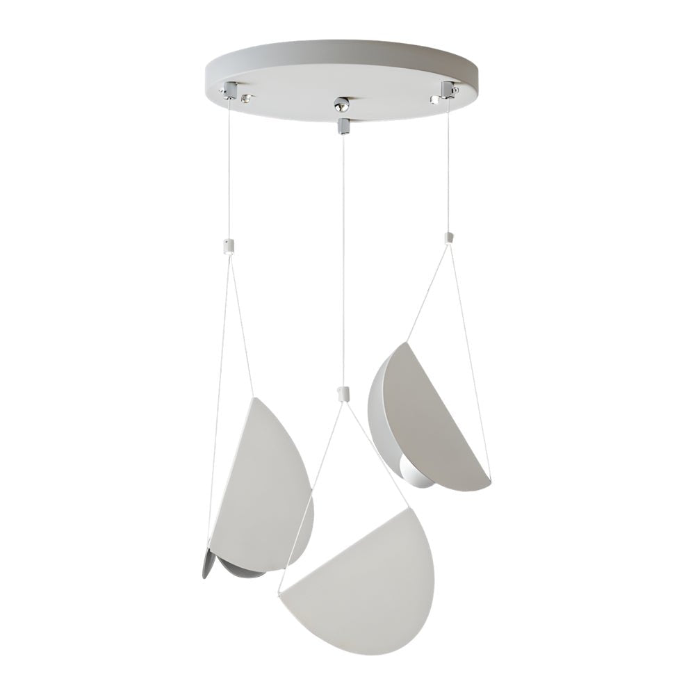 Minimalist White Glider Pendant Light – 1/3/6 Heads