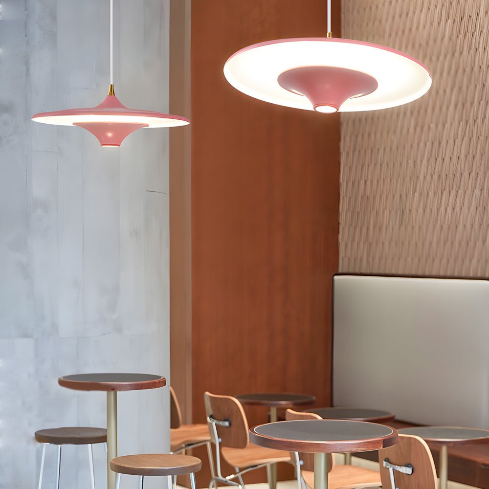 13.8" UFO LED Pendant Light – Spaceship-Inspired Design
