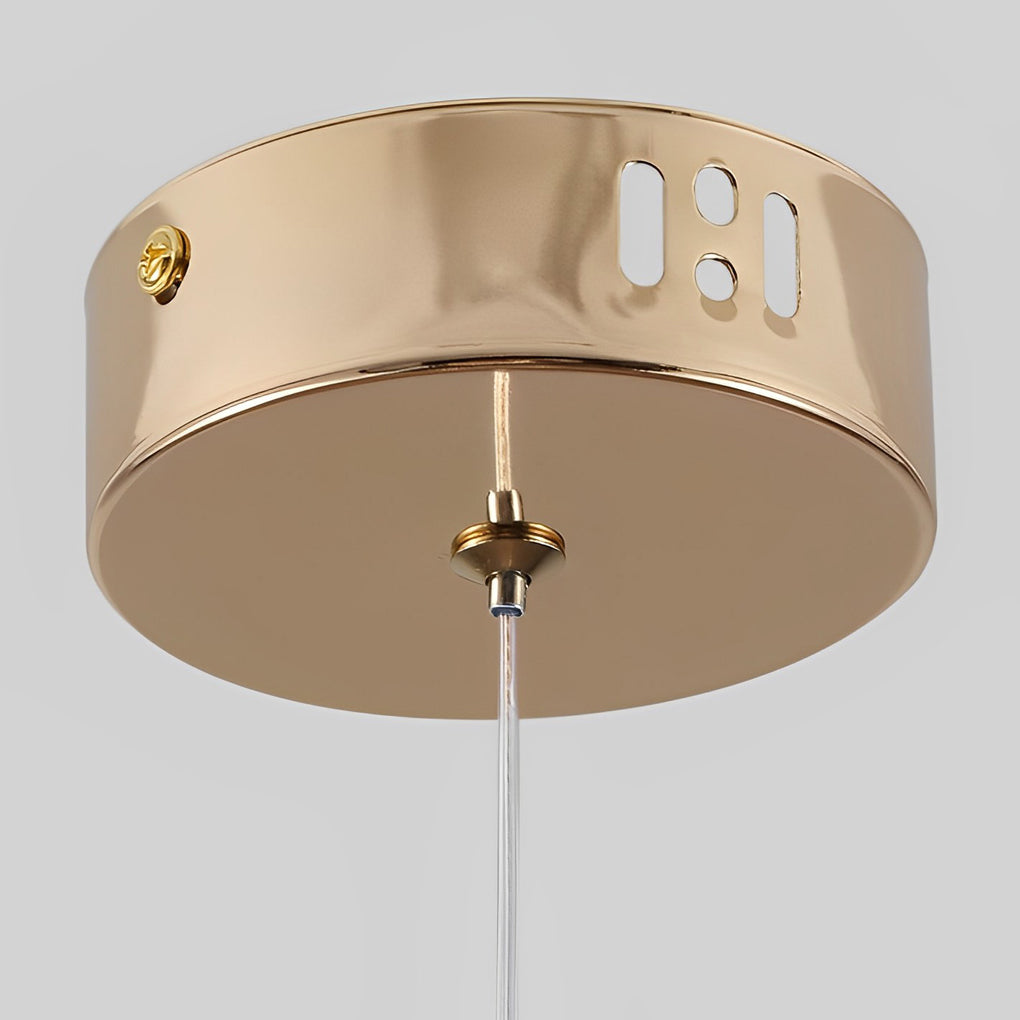 Moon Rings LED Electroplated Nordic Pendant Light