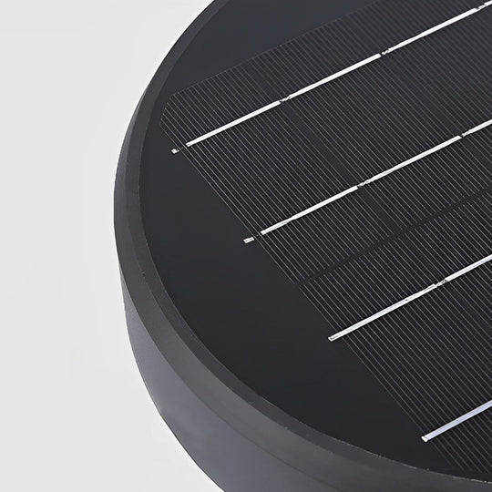 Black Modern Solar LED Fence Post Cap Light