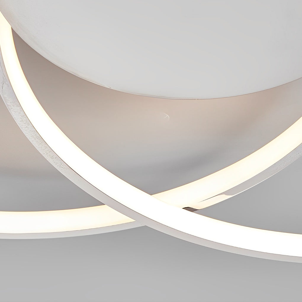 Three Rings Stepless Dimming Electroplated Metal Nordic Ceiling Light