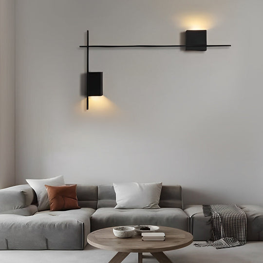 Square Strip Three Step Dimming Nordic LED Wall Lamp