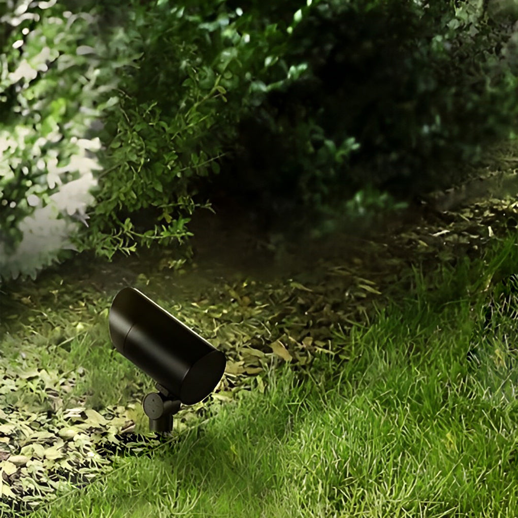 Waterproof Black Modern LED Outdoor Spotlights Lawn Garden Lamp