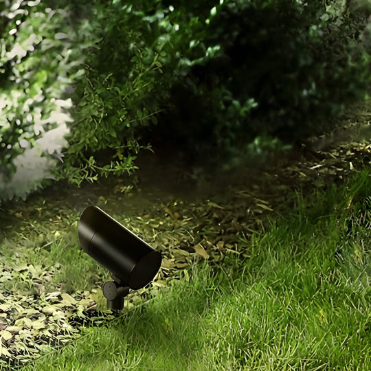 Waterproof Black Modern LED Outdoor Spotlights Lawn Garden Lamp