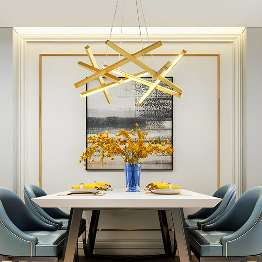 8-Light Modern LED – Sputnik Chandelier Stylish Ceiling Lighting