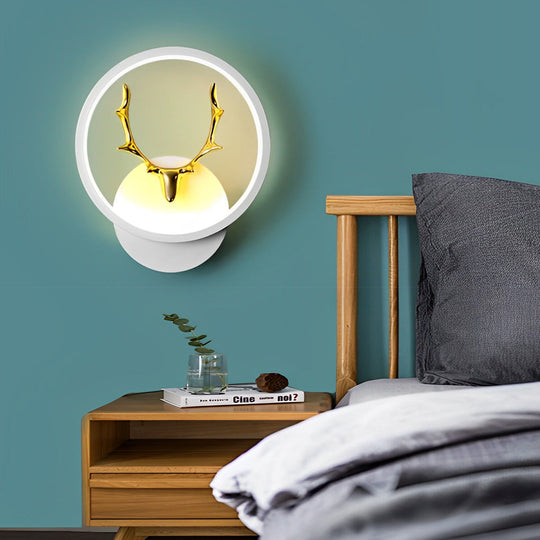 Antler Design Round and Square Modern LED Wall Lamp