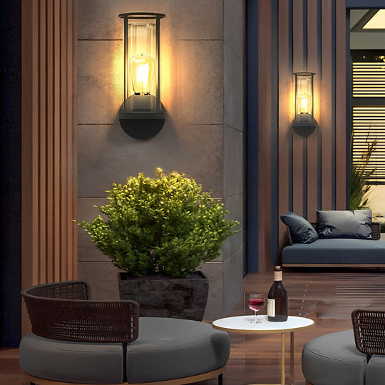 Modern Minimalist Round Outdoor Stainless Steel Light