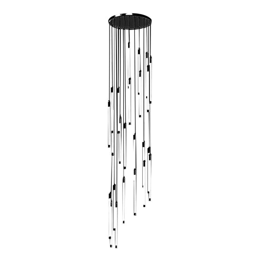 Spiral Creative Long Tube LED Modern Duplex Staircase Chandelier Ceiling Light