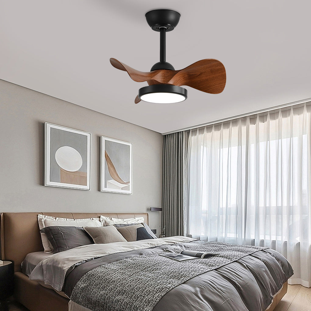 3-Blade Mute LED Dimmable Nordic Ceiling Fan with Remote
