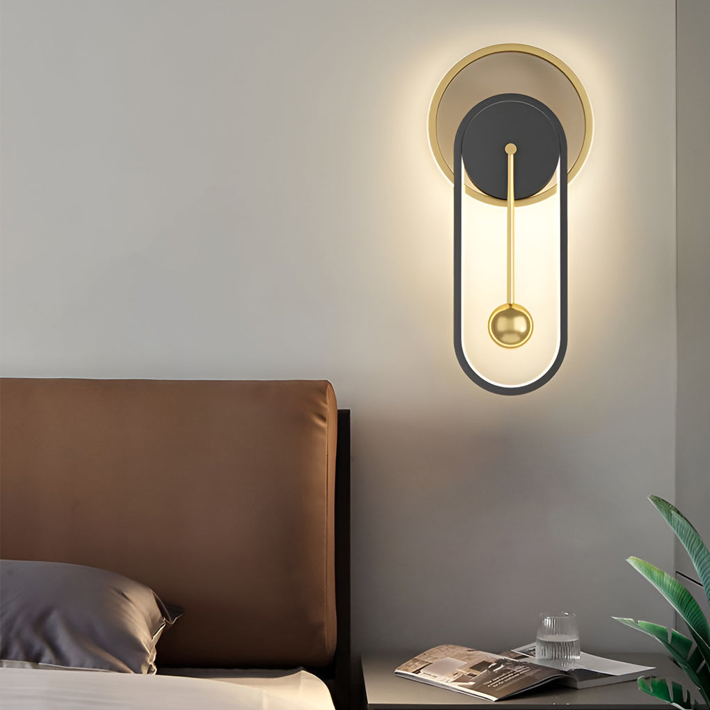 Creative Clock Shaped Nordic LED Wall Lamp
