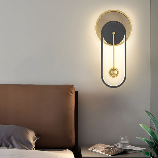 Creative Clock Shaped Nordic LED Wall Lamp