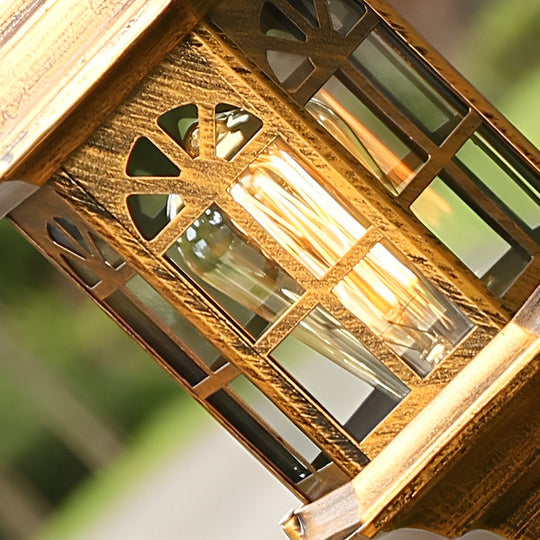 Elegant Slim Black/Bronze Outdoor Post Light with LED