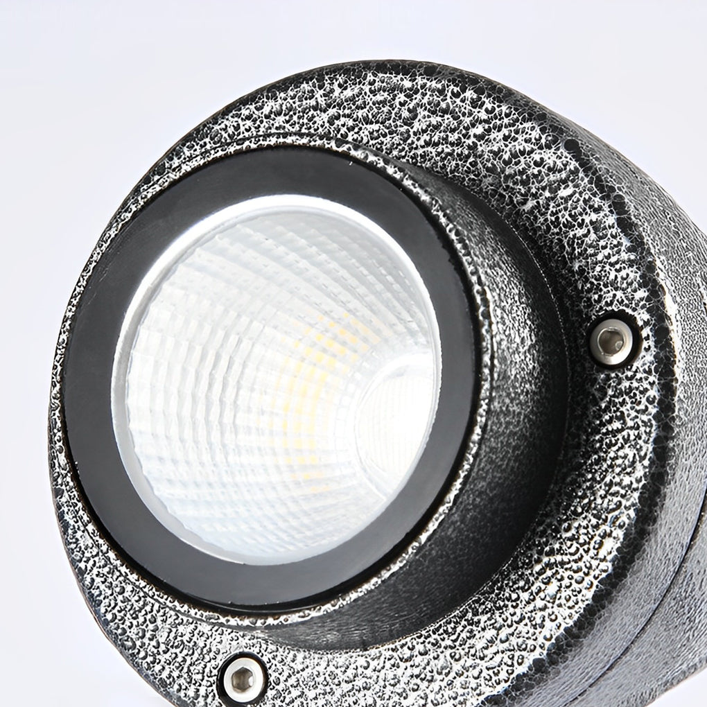 Round Adjustable LED Outdoor Spotlights – Waterproof