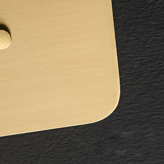 Creative Rounded Square Glass Copper LED Modern Wall Sconce