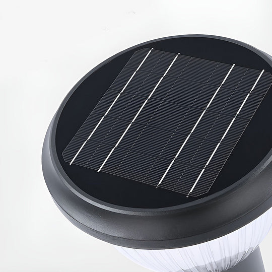Round LED Solar Post Caps Lights – Modern Pillar Lighting