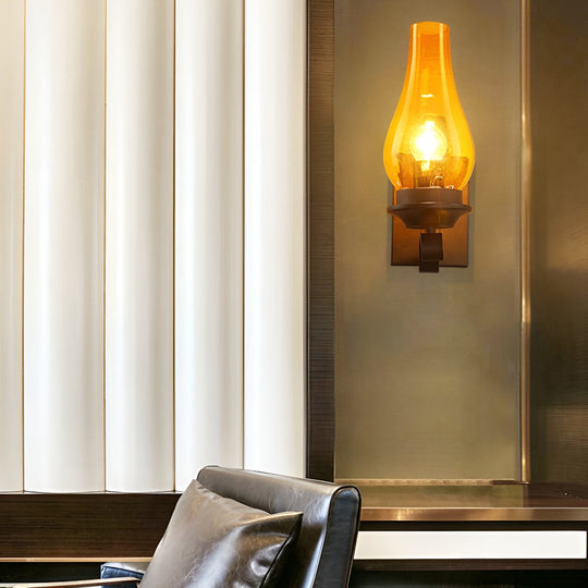 Retro Glass E27 Industrial Wall Lamp – Wall Sconce Lighting