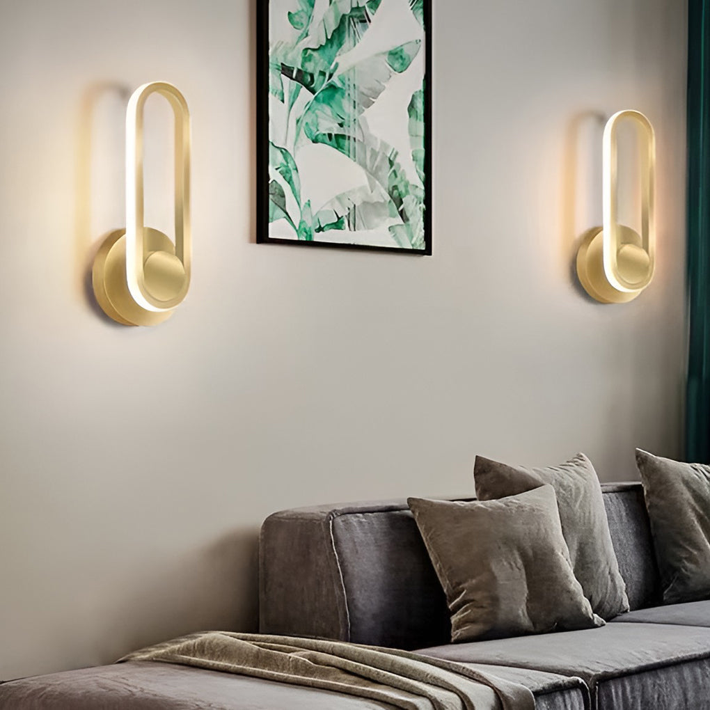 330° Rotatable Rounded Rectangular LED Nordic Wall Lamp