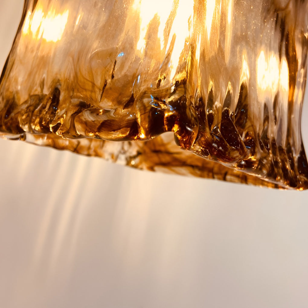 Creative Electroplated Metal Glass LED Nordic Island Light Hanging Lamp