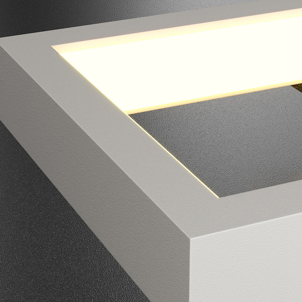 Rectangular Three-Color LED Nordic Wall Lamp