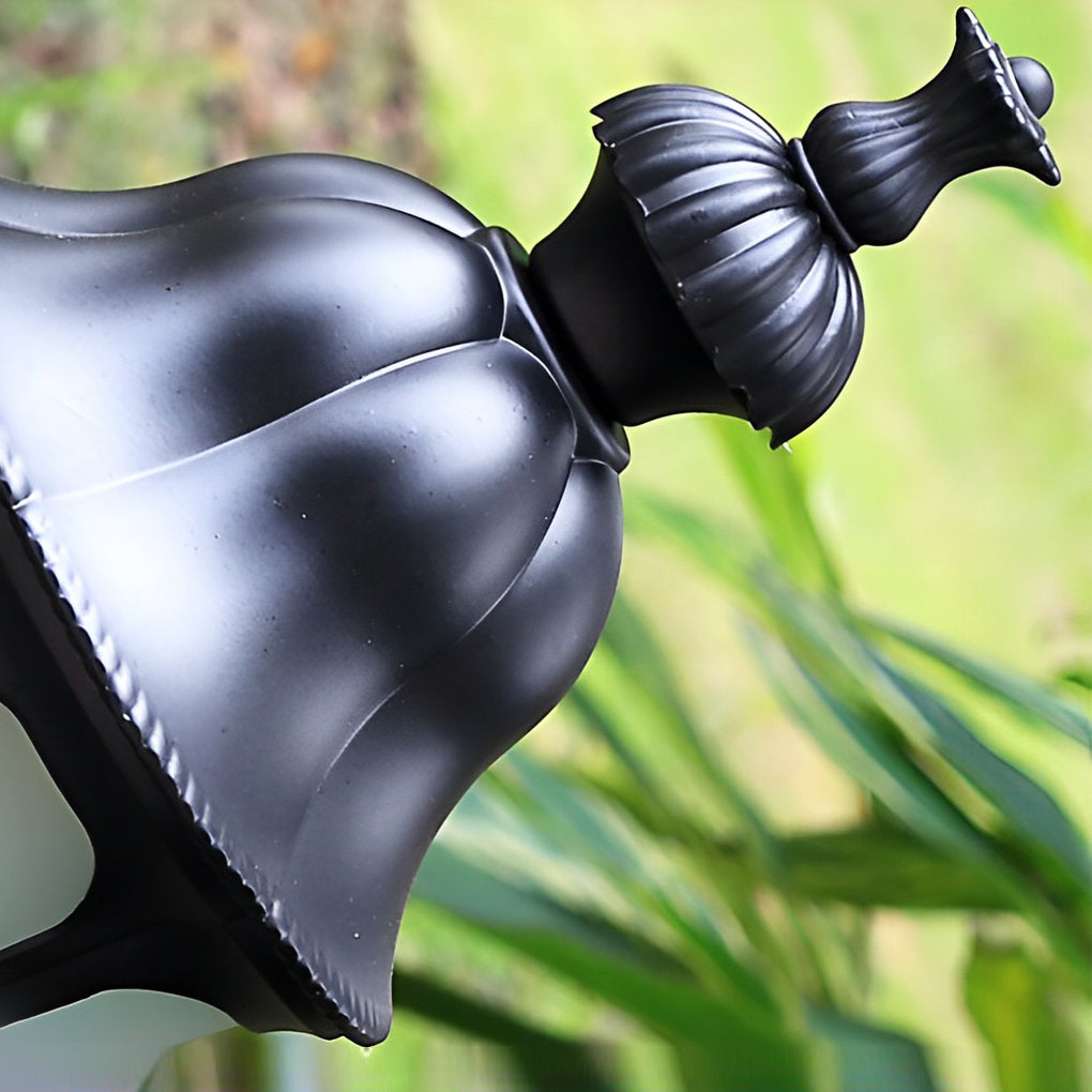 Elegant European Style Black LED Outdoor Pathway Lamp Post