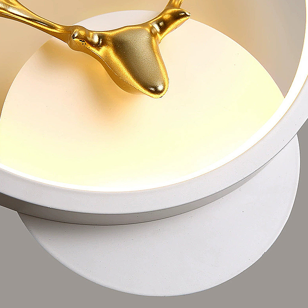 Antler Design Round and Square Modern LED Wall Lamp