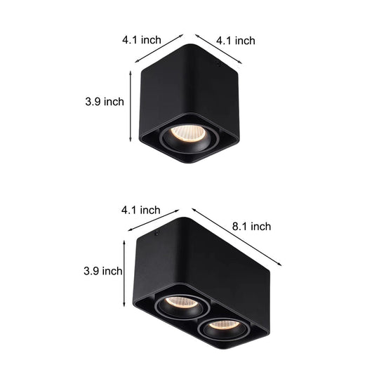 Square Adjustable – Three-Step Dimming LED Ceiling Grille Light