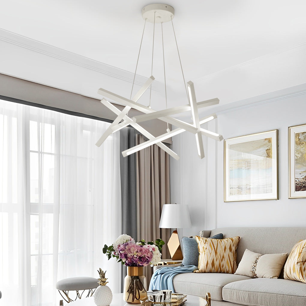8-Light Modern LED – Sputnik Chandelier Stylish Ceiling Lighting