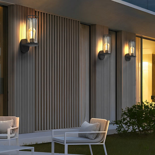 Modern Minimalist Round Outdoor Stainless Steel Light