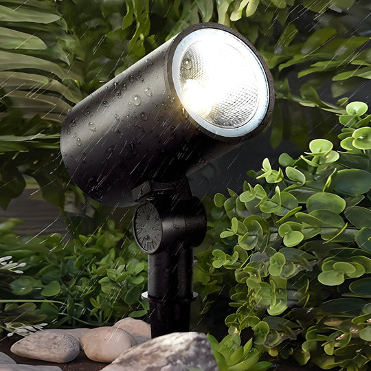Waterproof Black Modern LED Outdoor Spotlights Lawn Garden Lamp