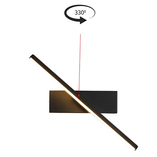 Modern 330° Rotatable LED Bar Wall Sconce – Adjustable Creative Wall Lamp