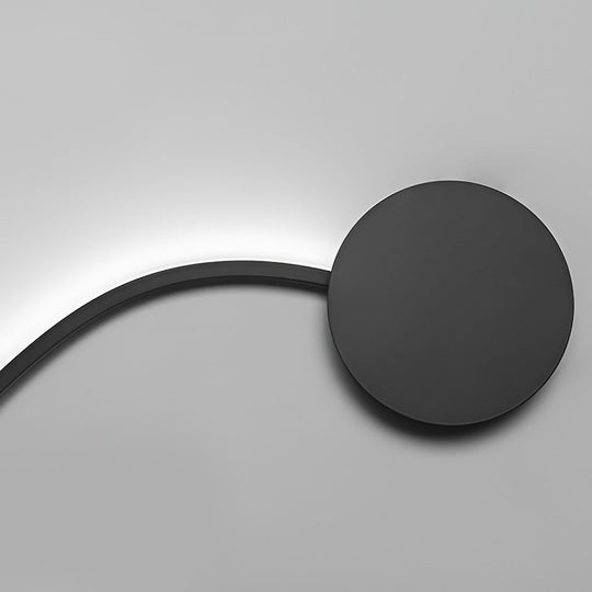 Battery Operated Round LED Hanging Metal Wall Clock