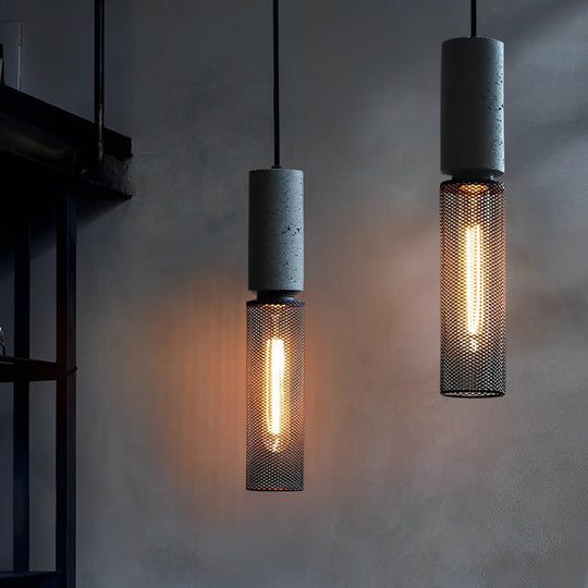 Creative Metal Meshed Black Industrial Style Pendant Light Chandelier