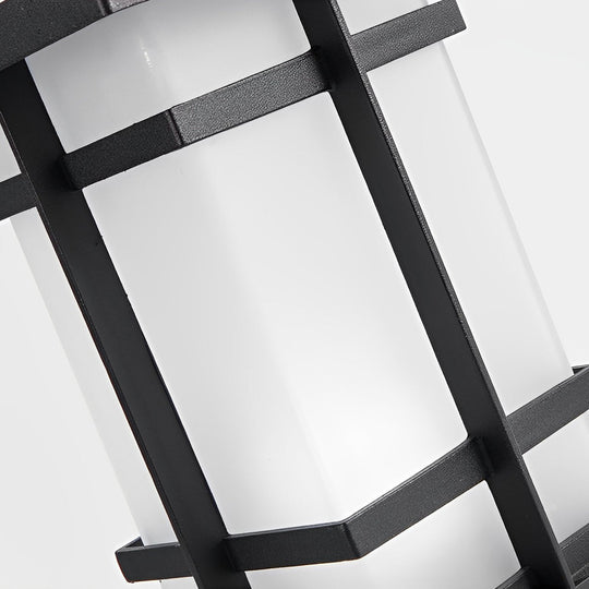 Modern Solar LED Bollard Lights with Ancient Asian Style Top – Waterproof Outdoor Light