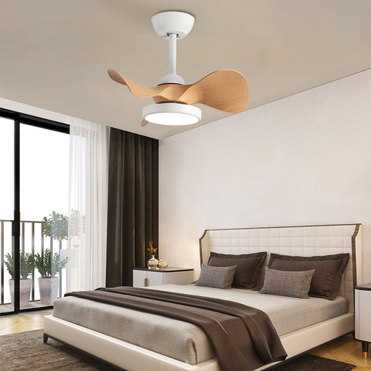 3-Blade Mute LED Dimmable Nordic Ceiling Fan with Remote