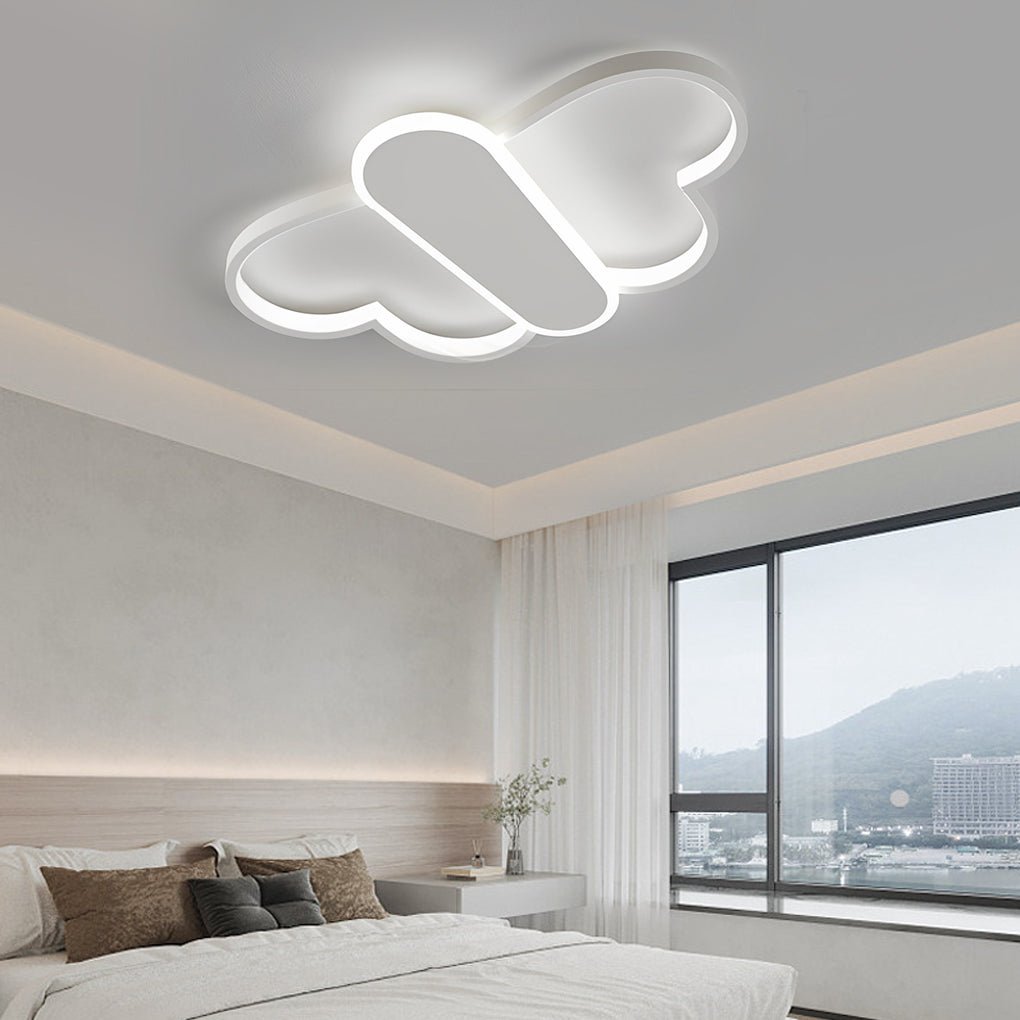 Cartoon Butterflies Shaped LED Dimmable Ceiling Light – With Remote Control