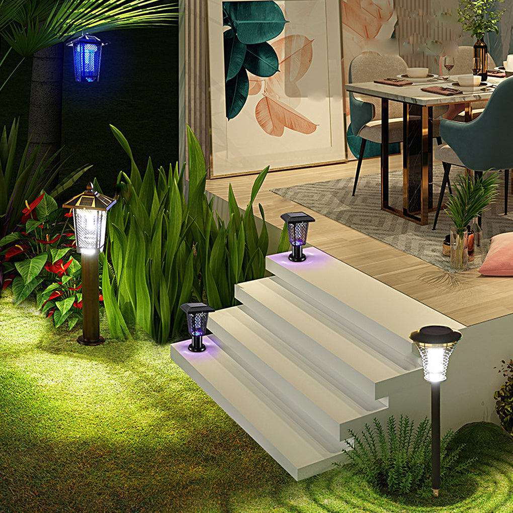 360° Multifunctional Solar Mosquito Killer Lamp with Waterproof Dual Lighting Modes
