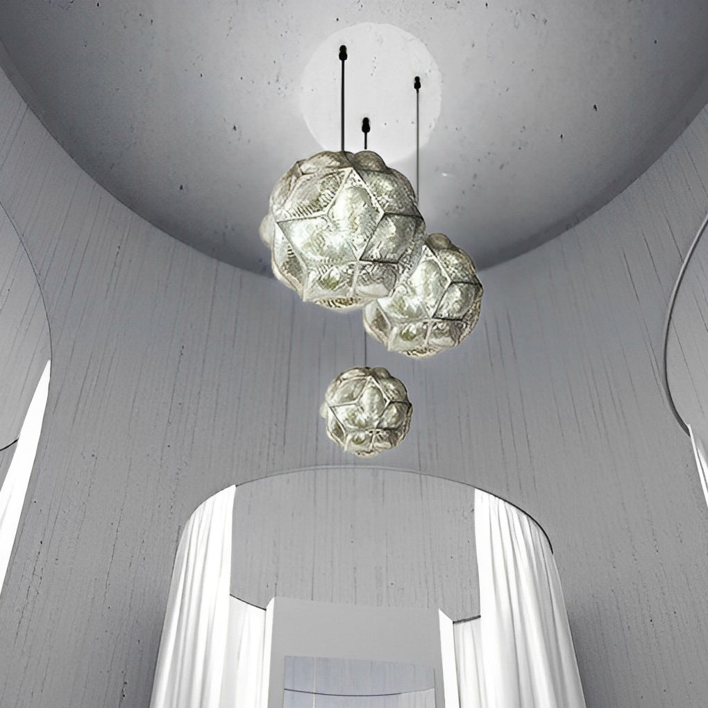 Irregular Ball 3D Stainless Steel Postmodern Chandelier Pendant Light
