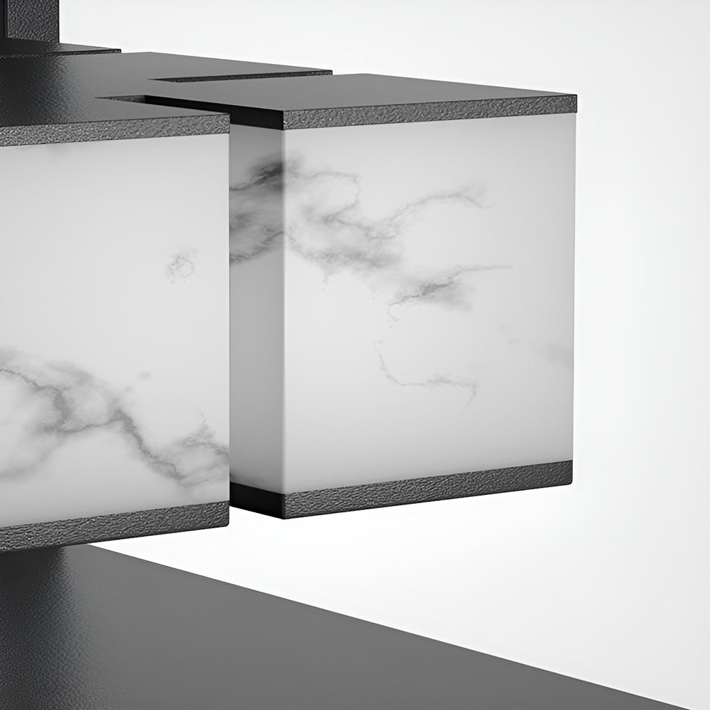 Square LED Waterproof Modern Solar Deck Post Light