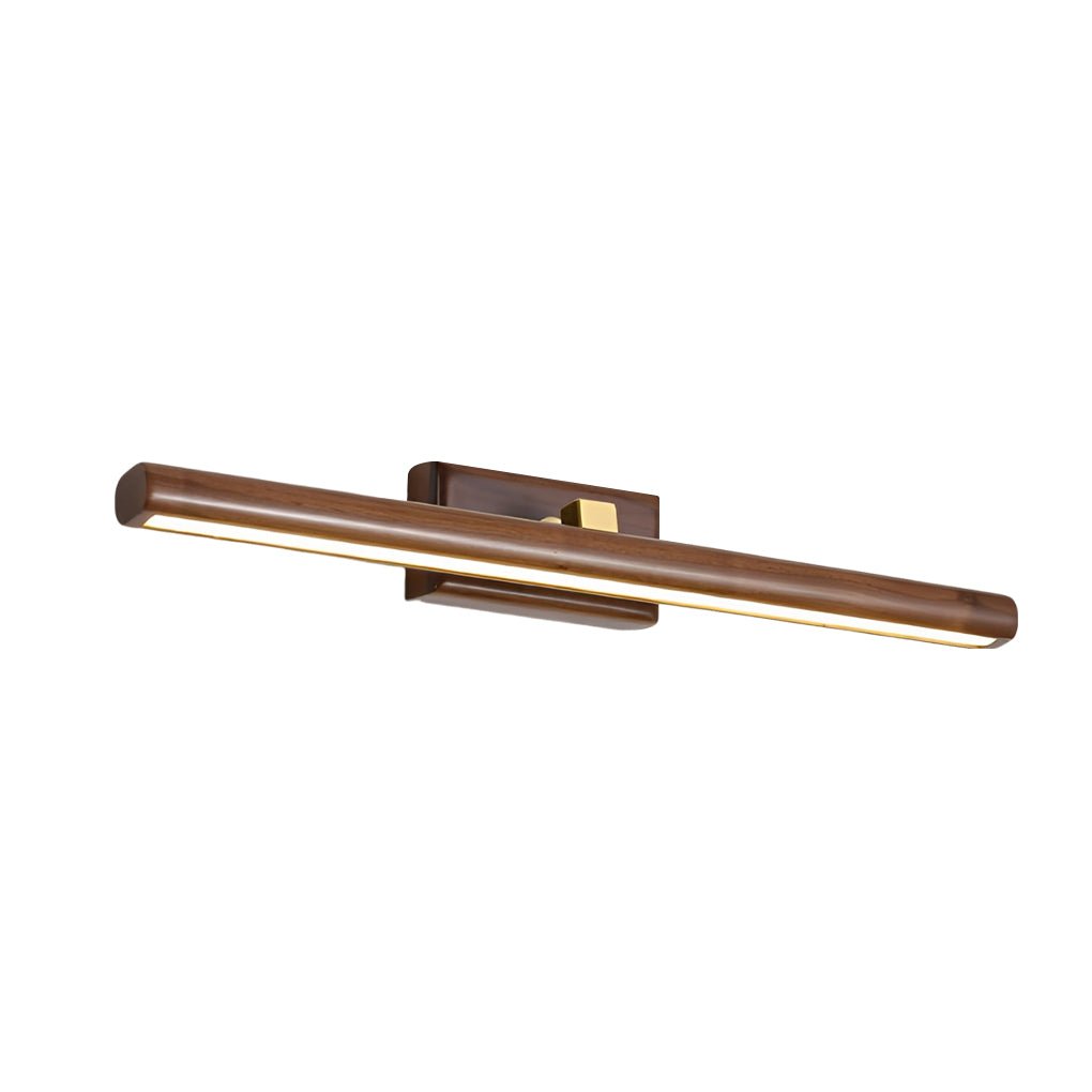 Rotatable Wood LED Bathroom Vanity Light with 3-Step Dimming