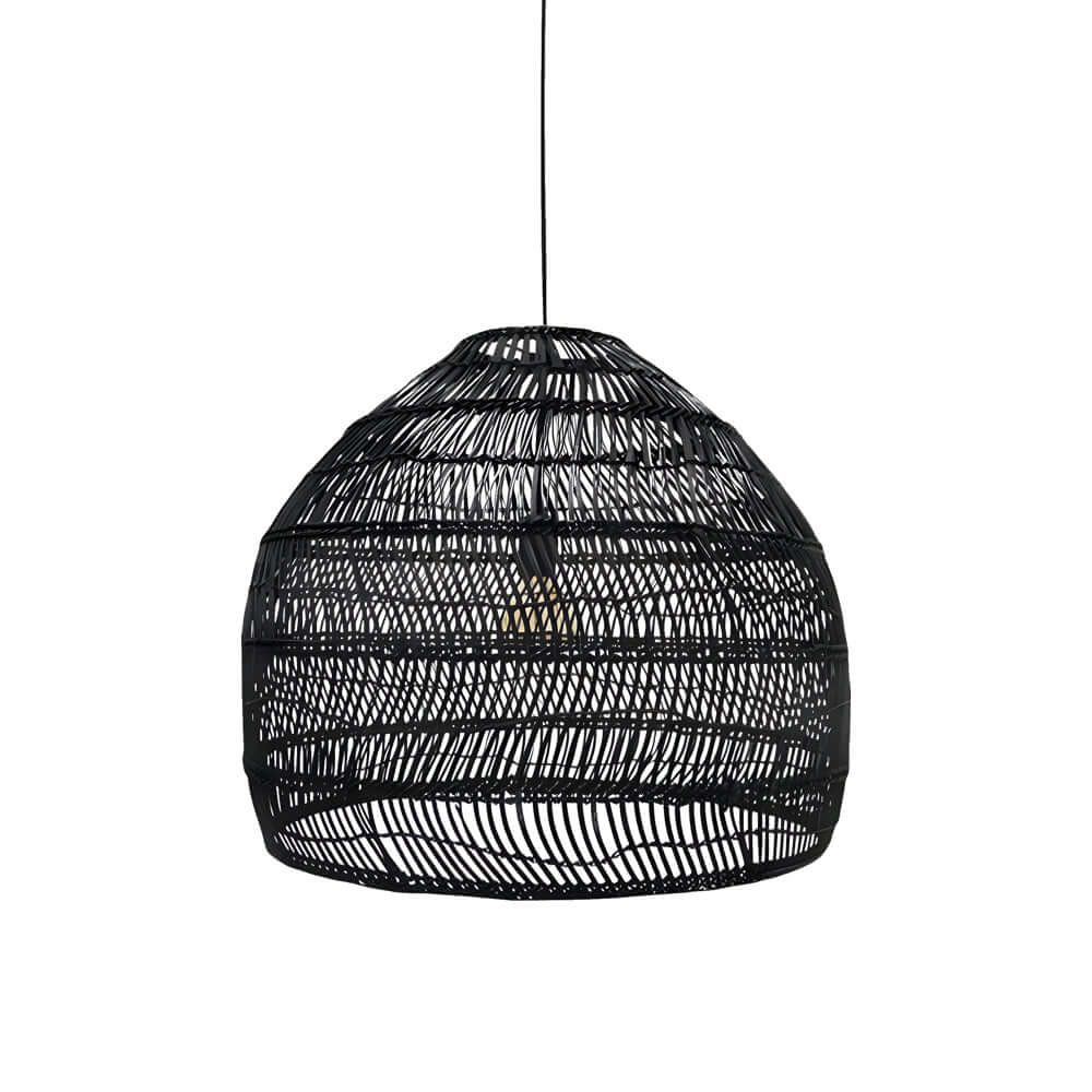 Rattan Woven Dome Pendant Light (15.7"/19.7")